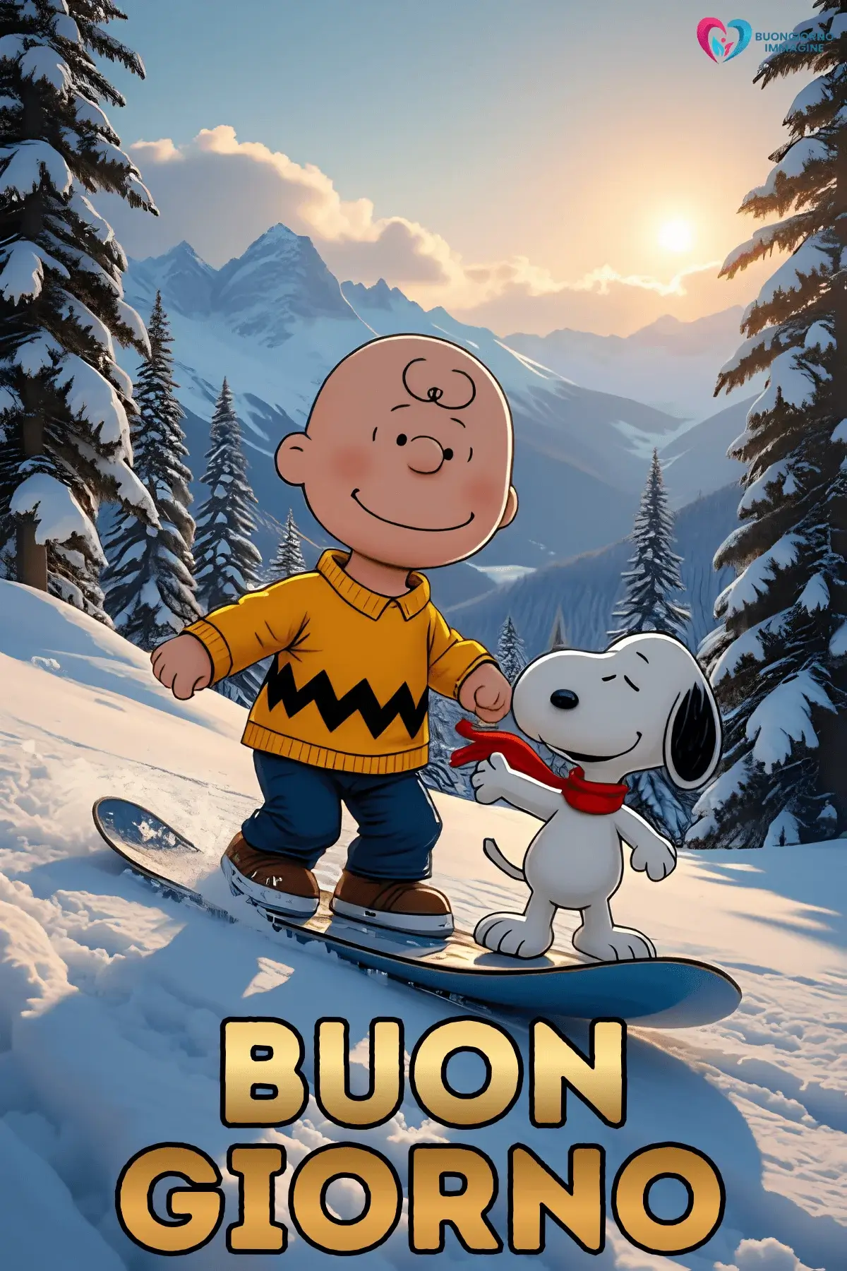 buongiorno invernale accogliente con sorriso mattutino