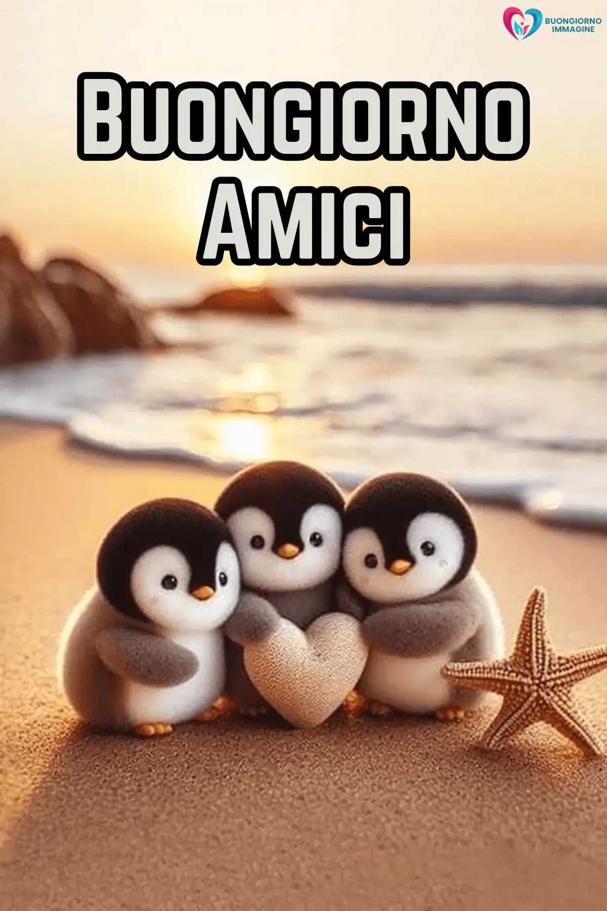 buongiorno amici affettuosi con sorriso mattutino