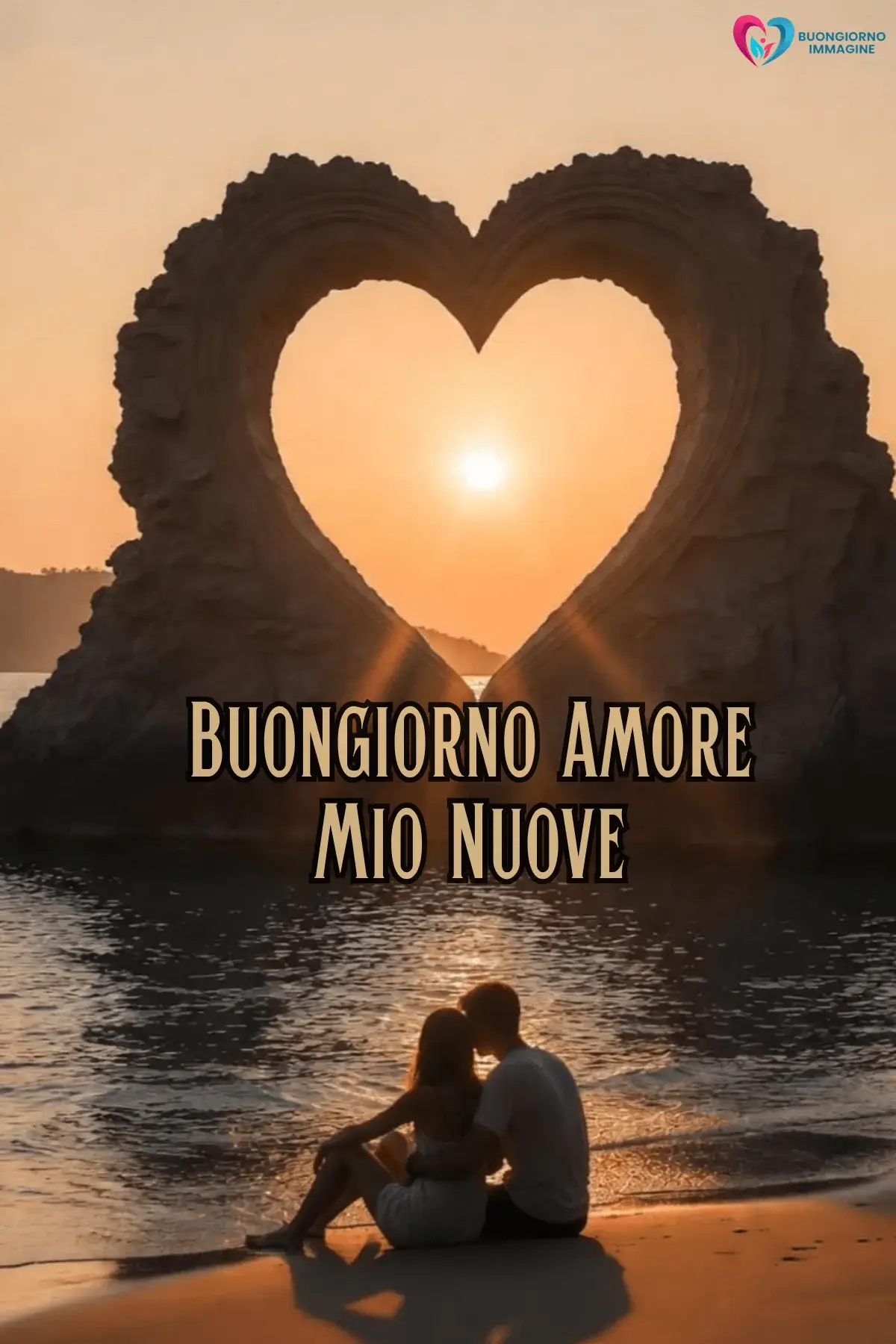 Immagini buongiorno cuore nella roccia