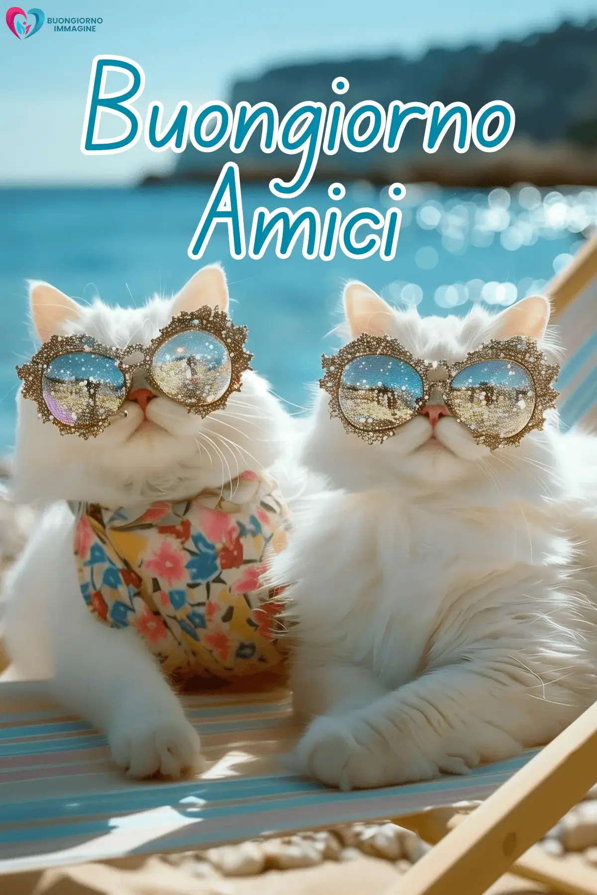 buongiorno amici affettuosi con sorriso mattutino