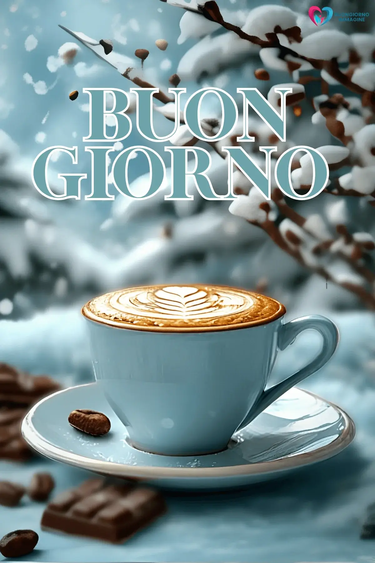 buongiorno invernale accogliente con sorriso mattutino