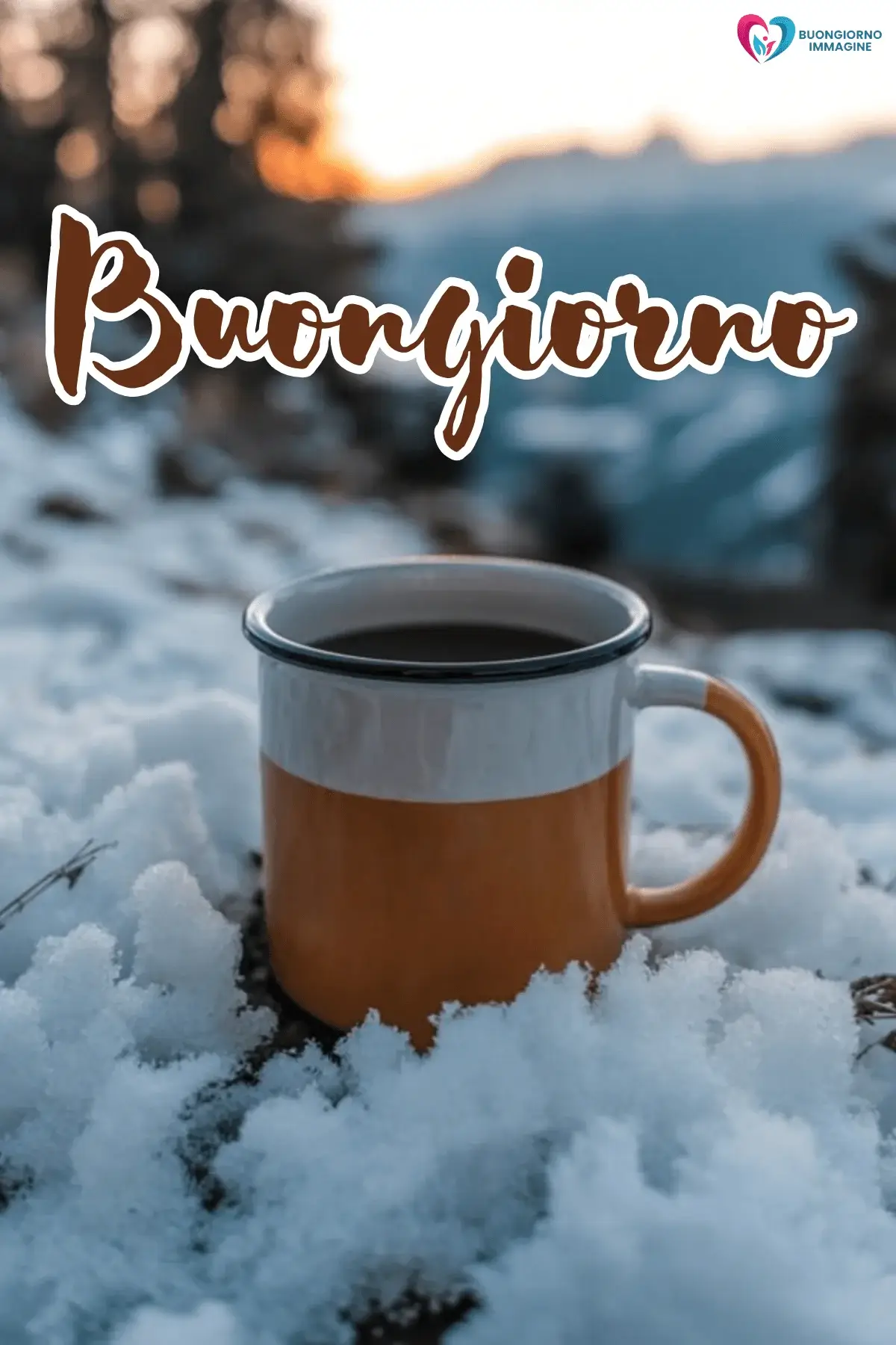 buongiorno invernale accogliente con sorriso mattutino