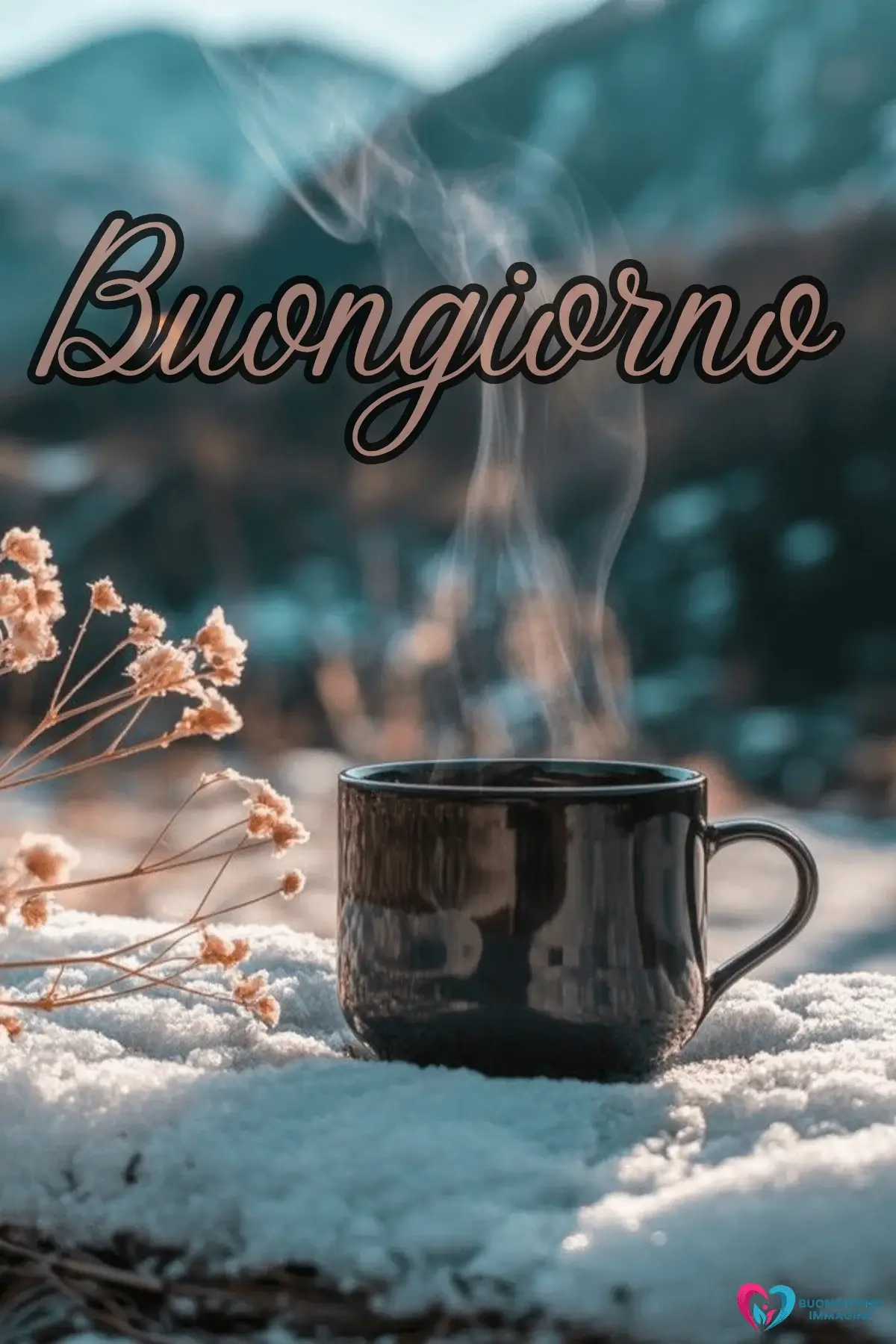 buongiorno invernale accogliente con sorriso mattutino