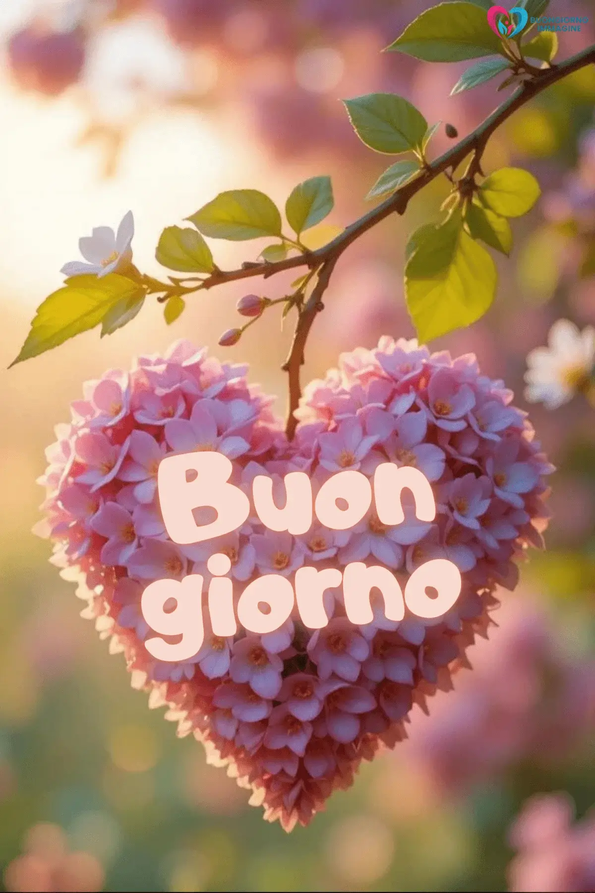 buongiorno cuore tenero con sorriso mattutino