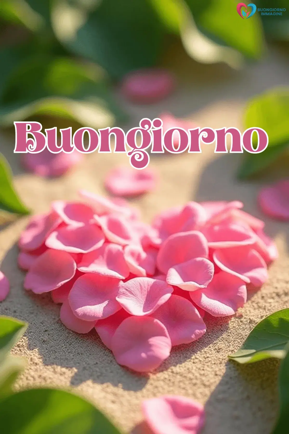 buongiorno cuore tenero con sorriso mattutino