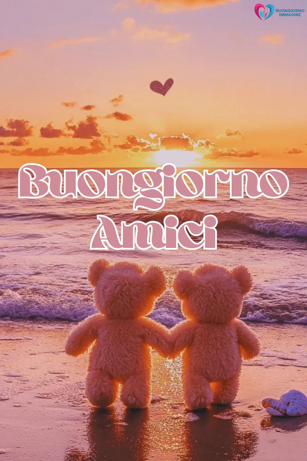 buongiorno amici affettuosi con sorriso mattutino