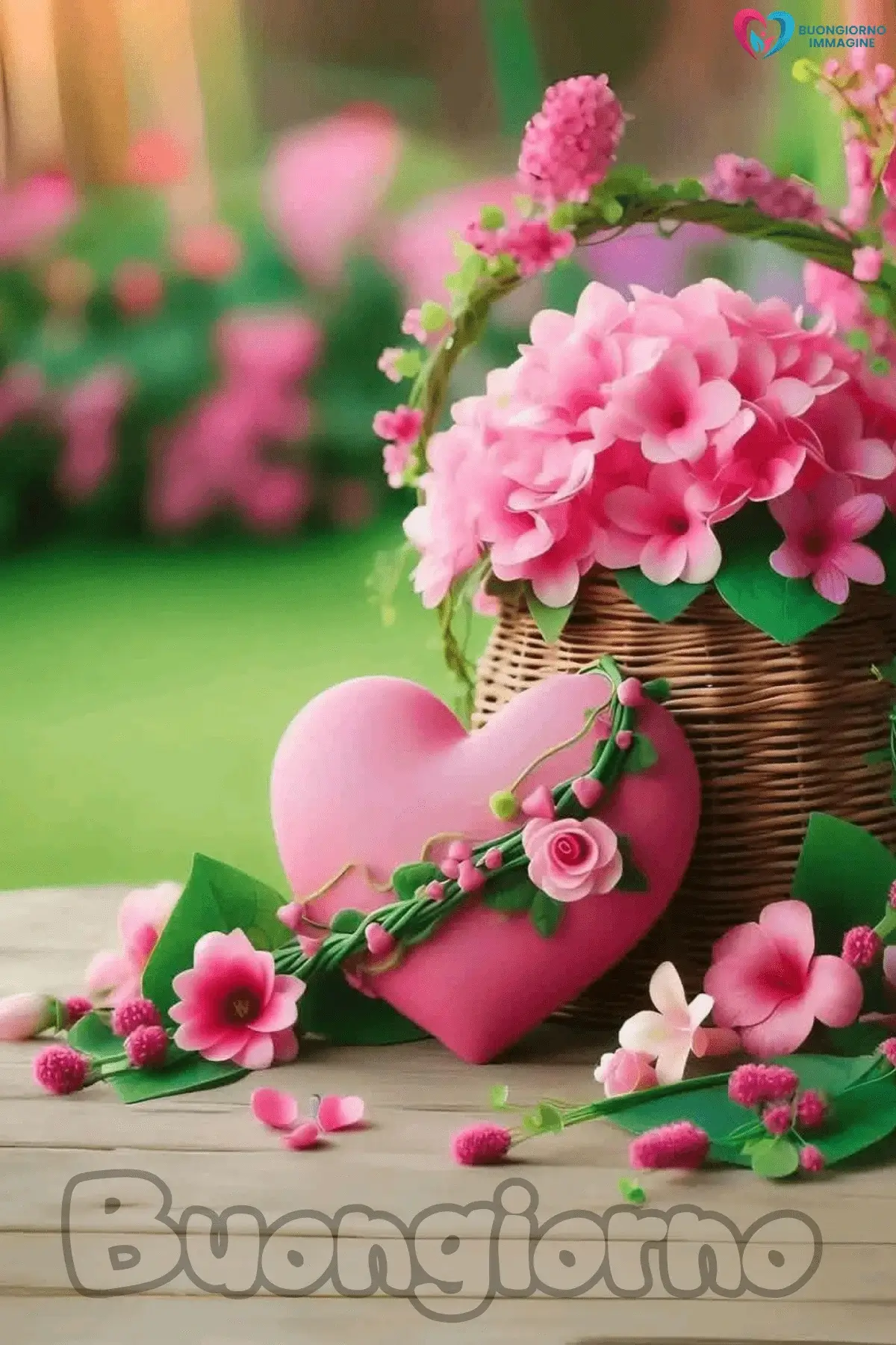 buongiorno cuore tenero con sorriso mattutino