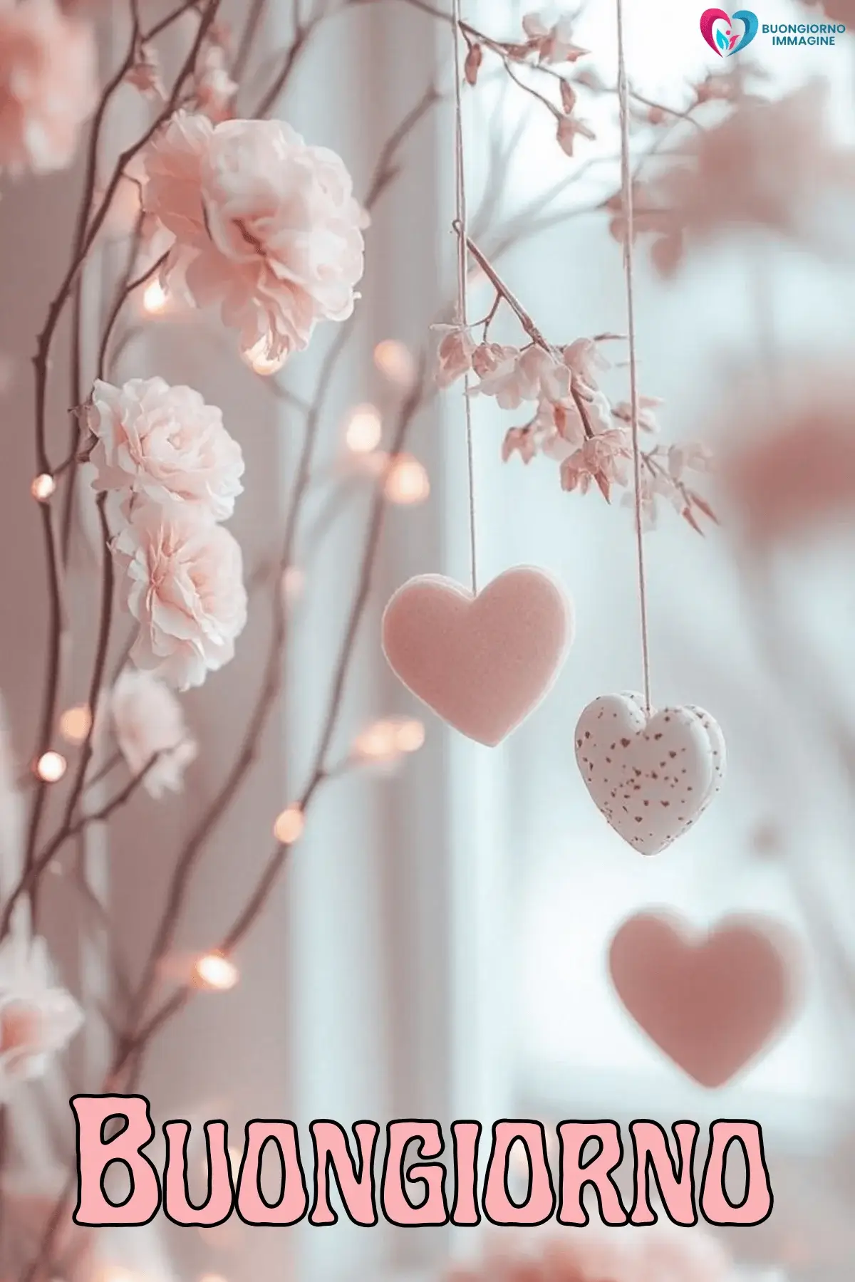 buongiorno cuore dolce con sorriso mattutino