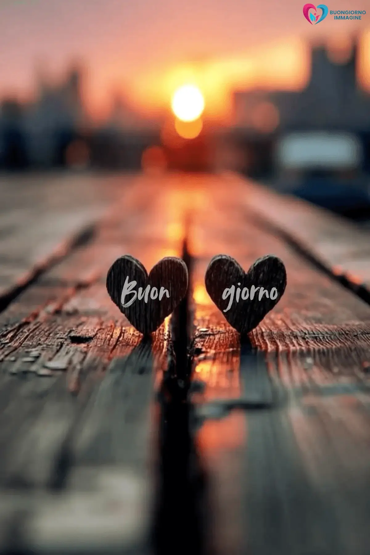 buongiorno cuore dolce con sorriso mattutino