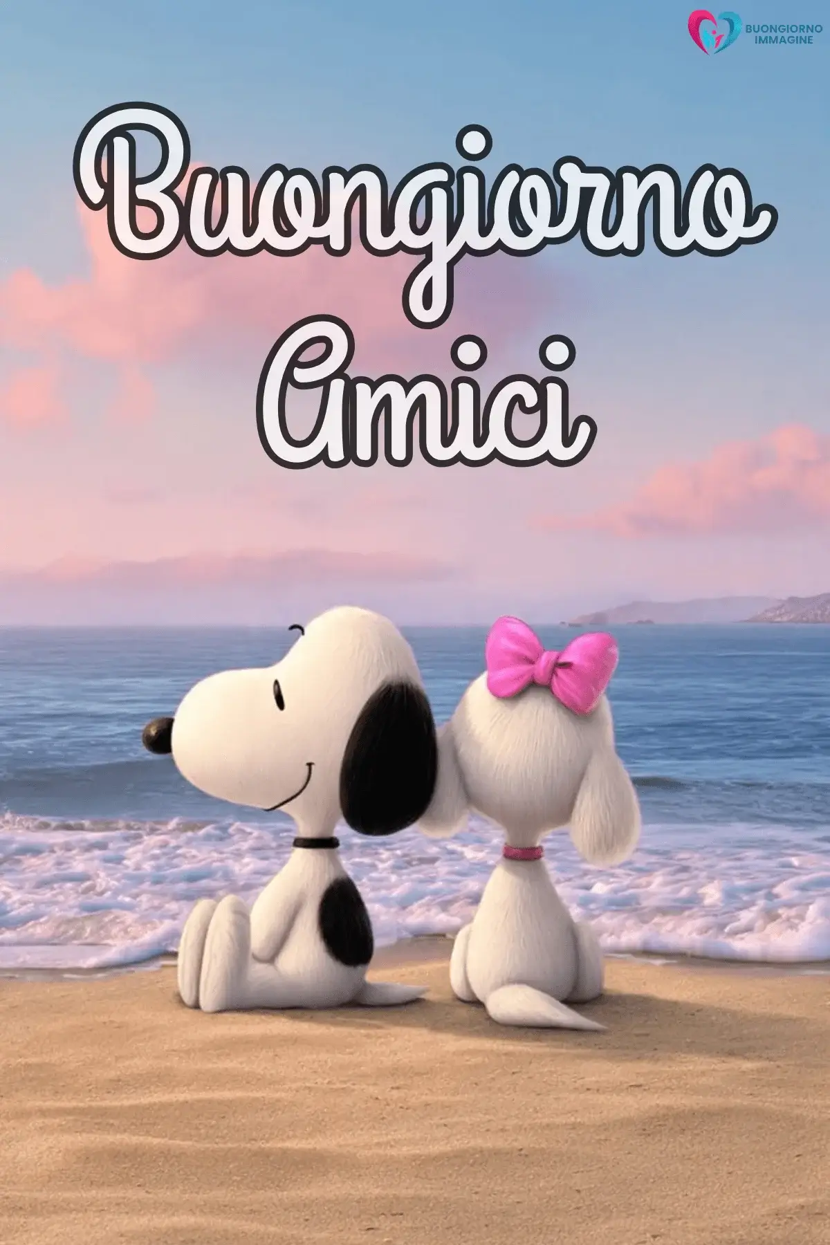 buongiorno amici divertenti con sorriso mattutino