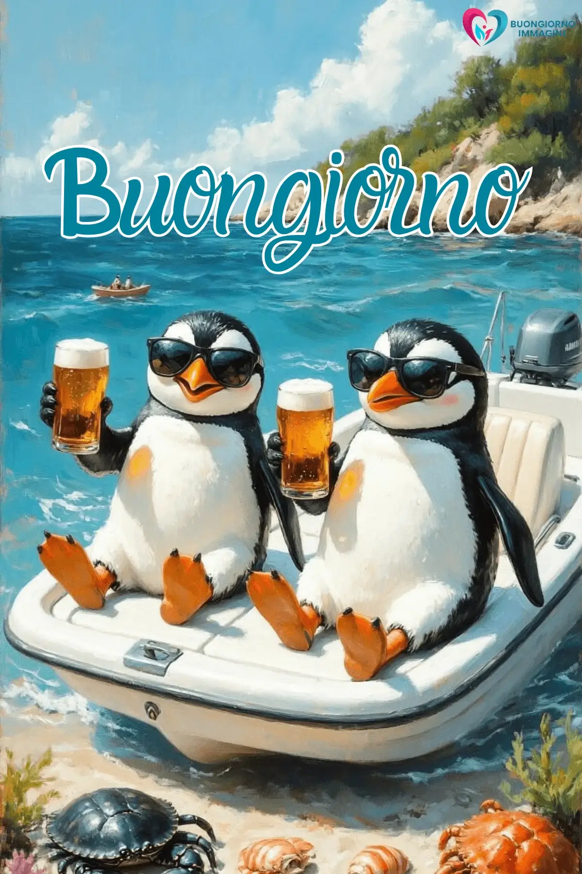 buongiorno divertente simpatico allegro con bouquet di rose fresche