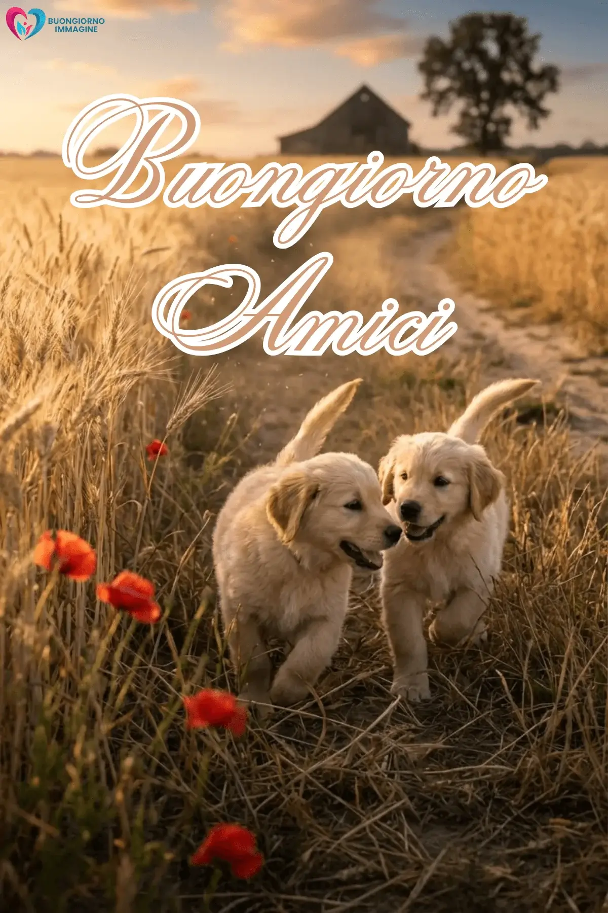 buongiorno amici divertenti con sorriso mattutino