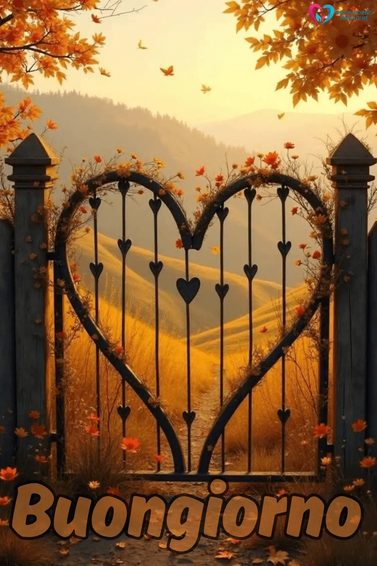 buongiorno cuore dolce con sorriso mattutino
