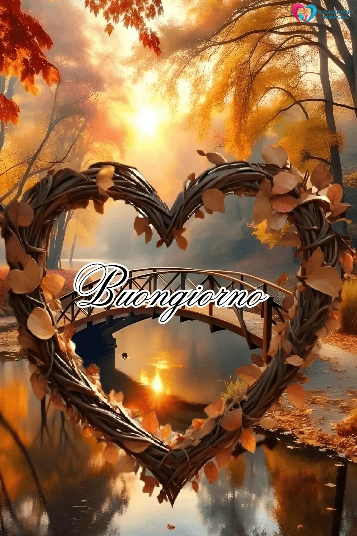 buongiorno cuore dolce con sorriso mattutino