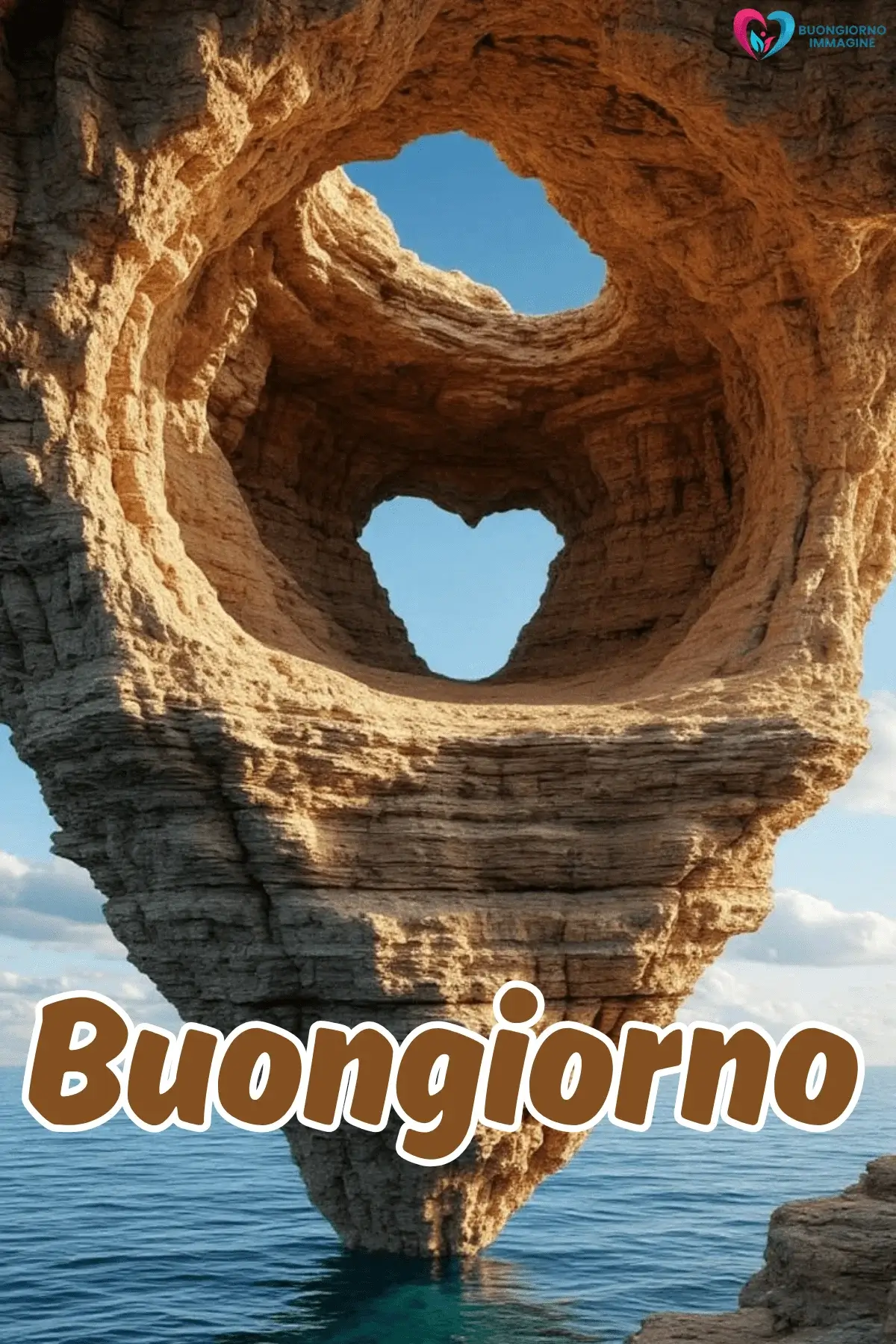 buongiorno cuore mozzafiato con sorriso mattutino