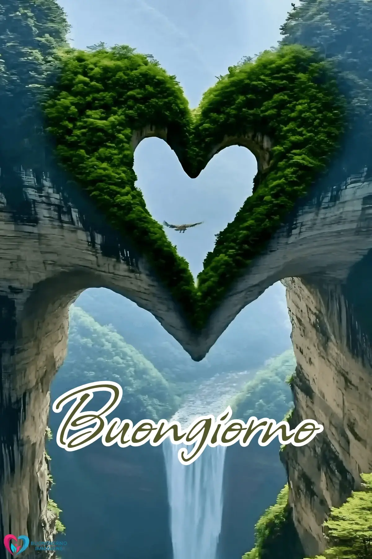 buongiorno cuore mozzafiato con sorriso mattutino