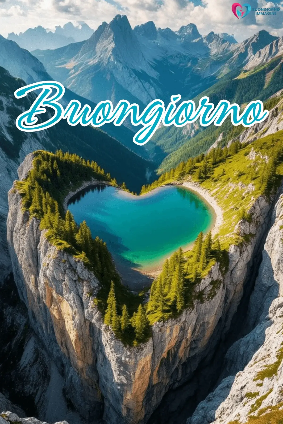buongiorno cuore mozzafiato con sorriso mattutino