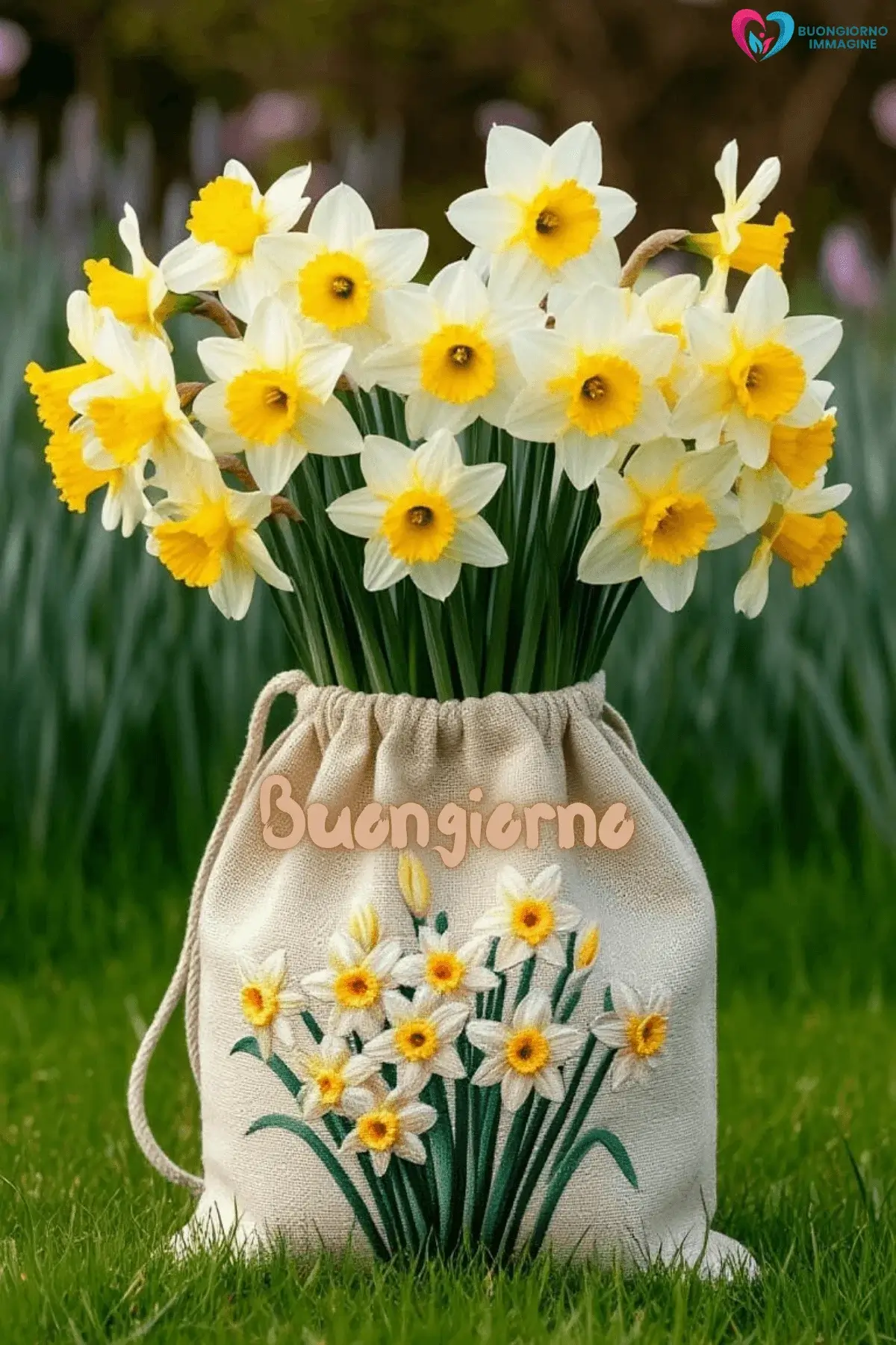 Buongiorno con Bouquet di Fiori