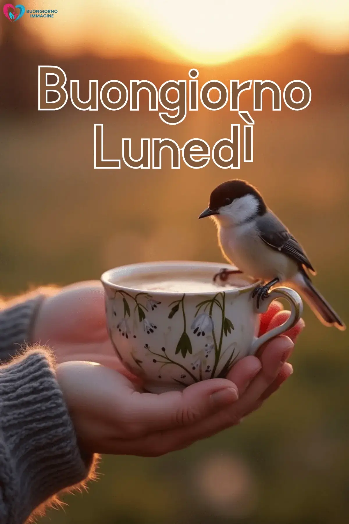 buon lunedì buongiorno con caffè