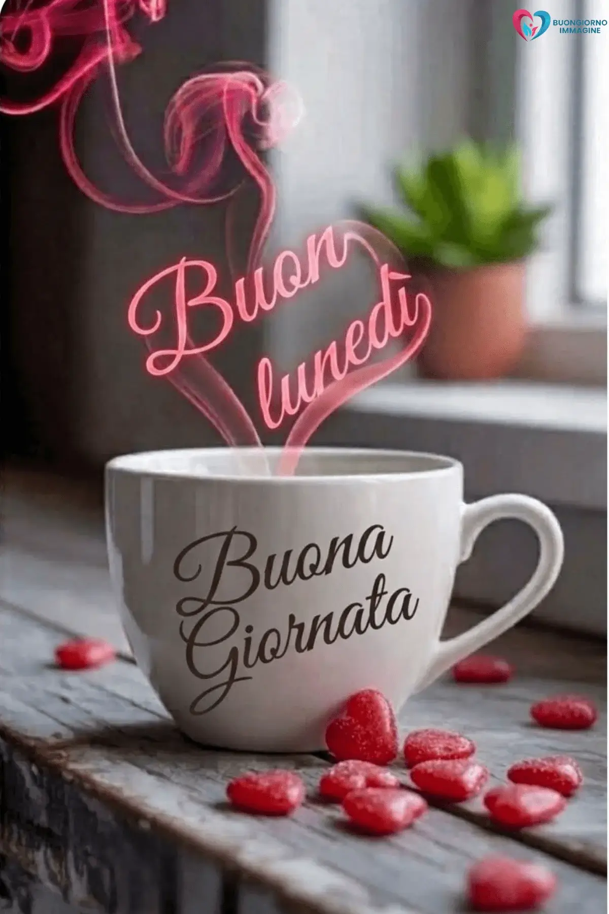 buon lunedì con caffè e biscotti