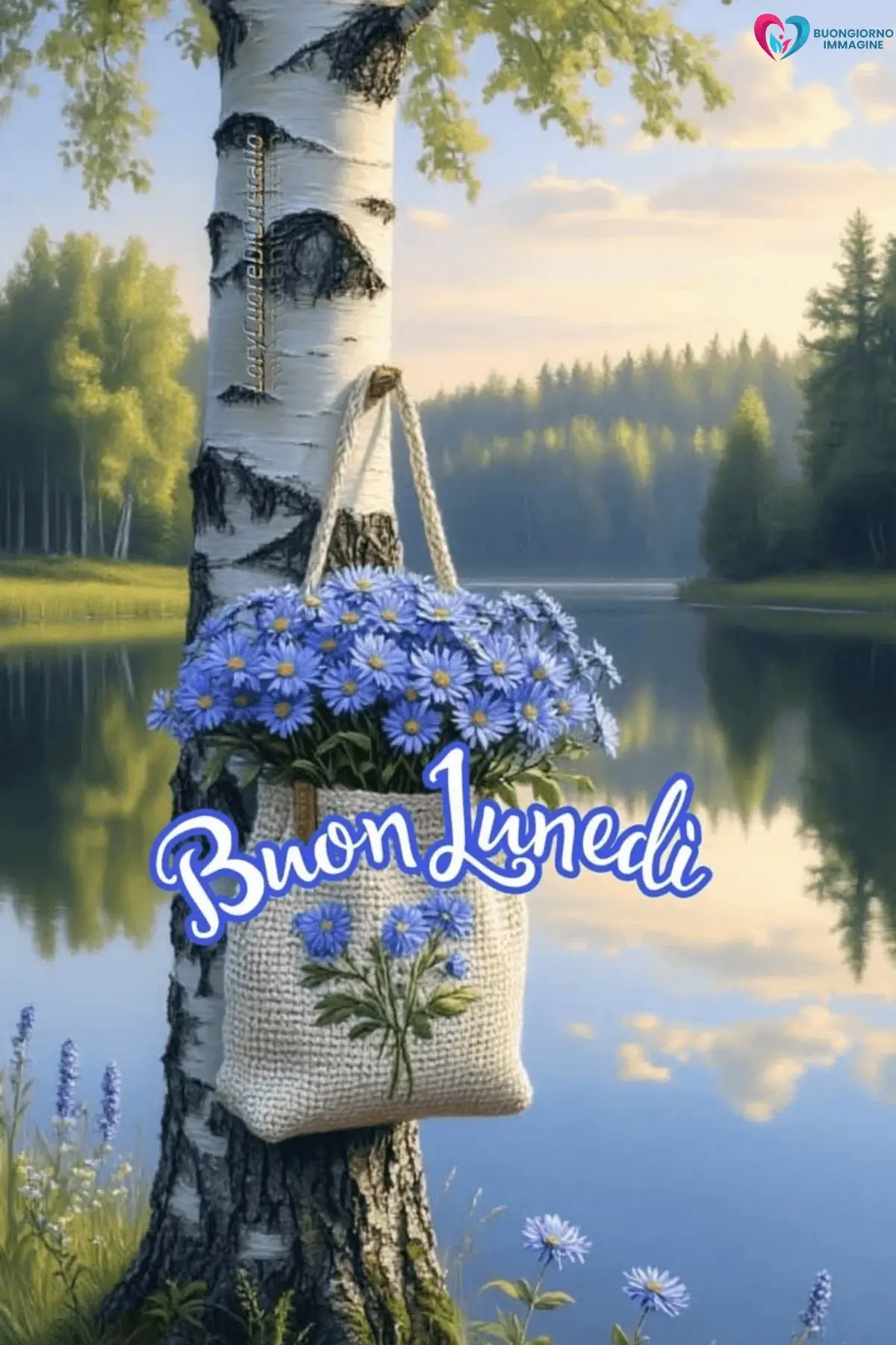 buon lunedì immagini con cuori