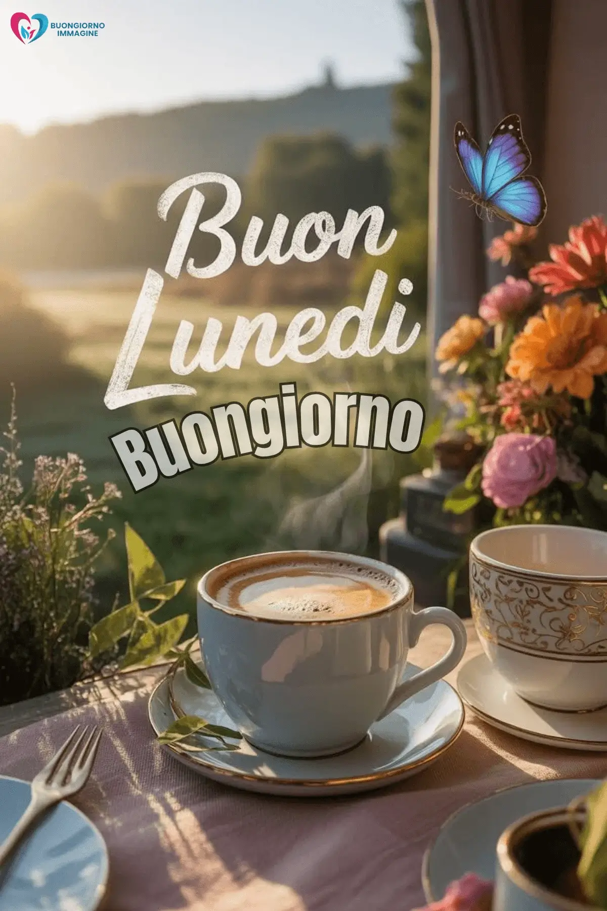 buon lunedì immagini con sole e fiori