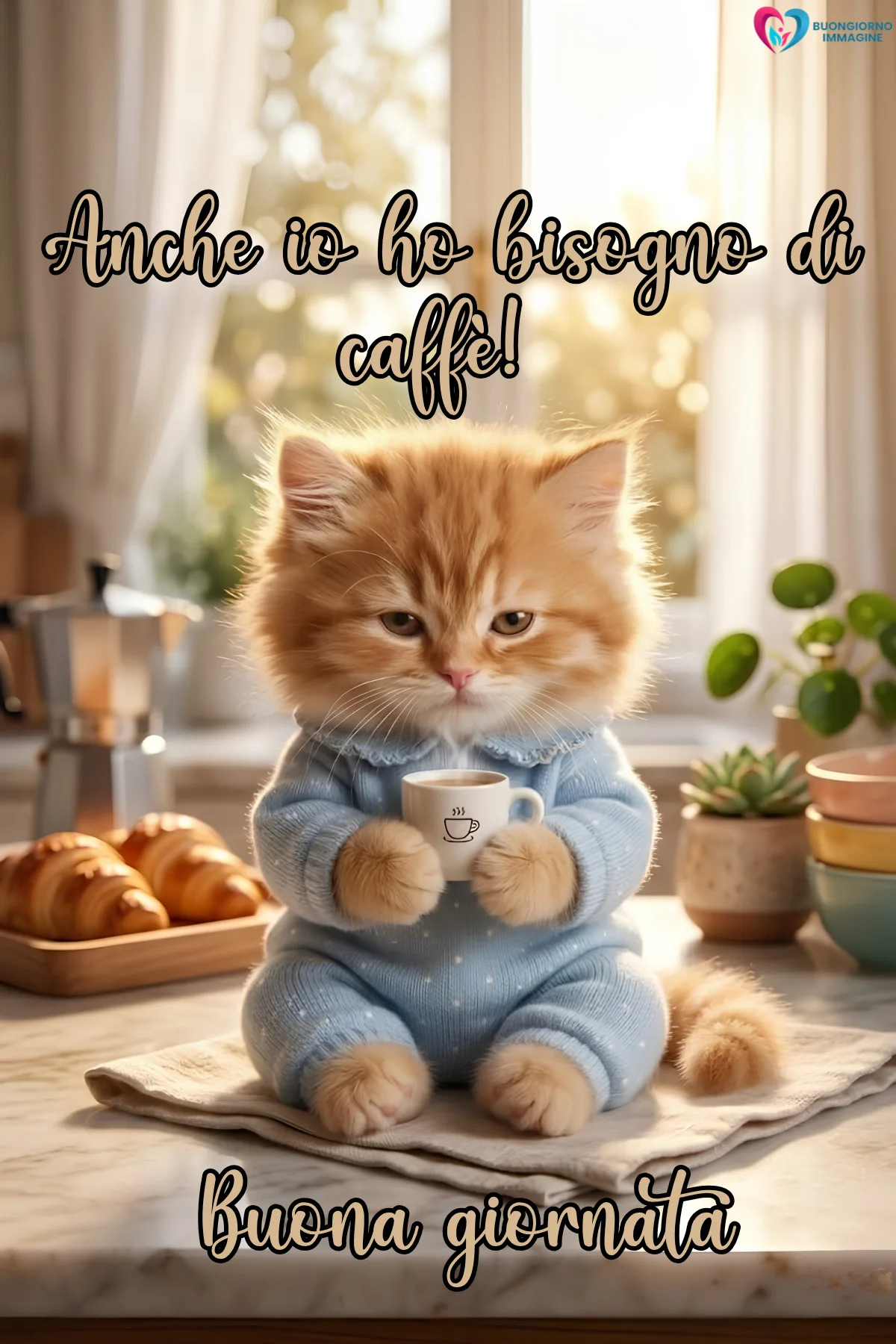 buona giornata divertente simpatica con caffè e biscotti freschi