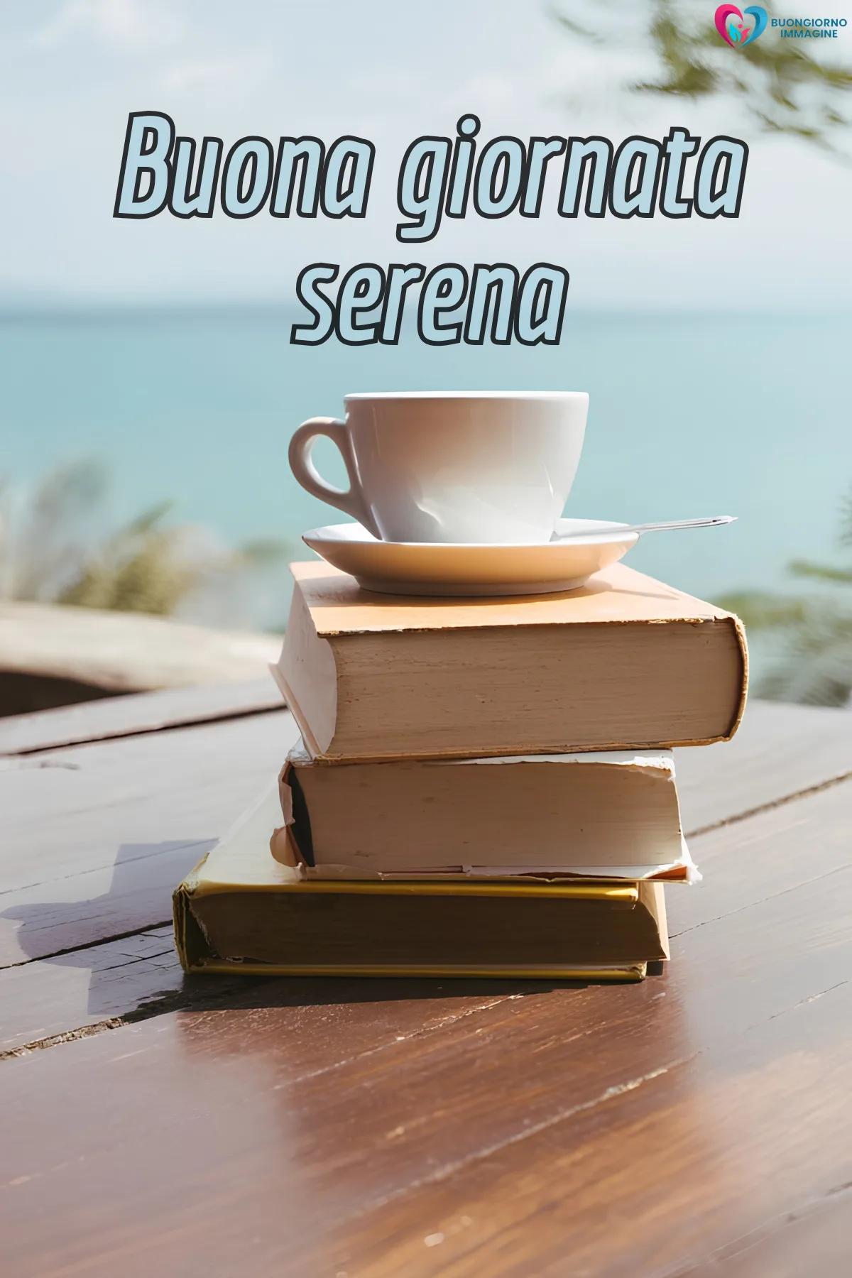 buona giornata gratis whatsapp con colazione e tazza fumante