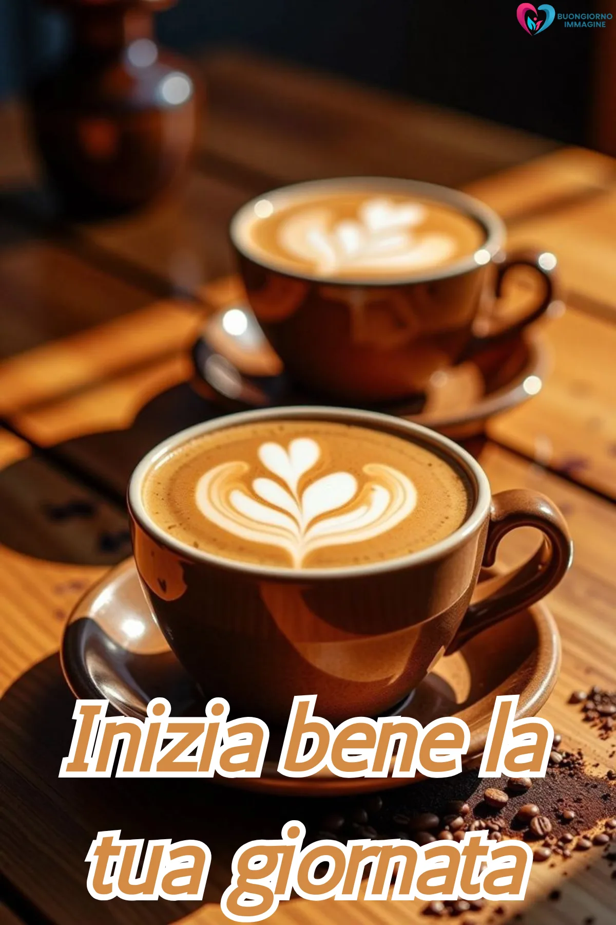 buongiorno e buona giornata con finestra aperta e luce calda