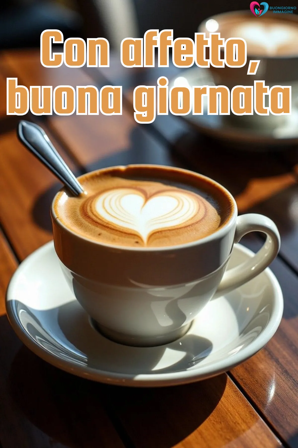 immagini buona giornata con colazione e tazza fumante