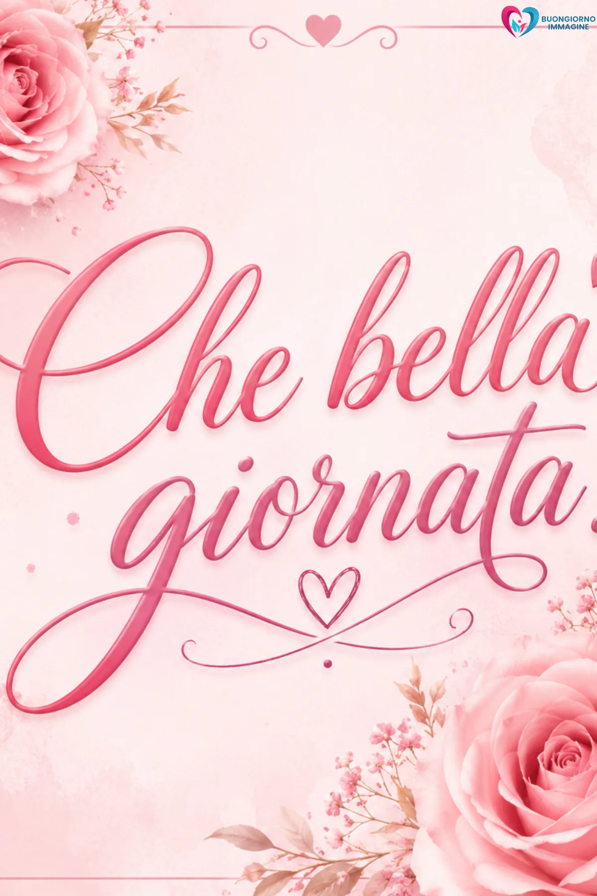 buongiorno buona giornata immagini con fiori colorati e sole