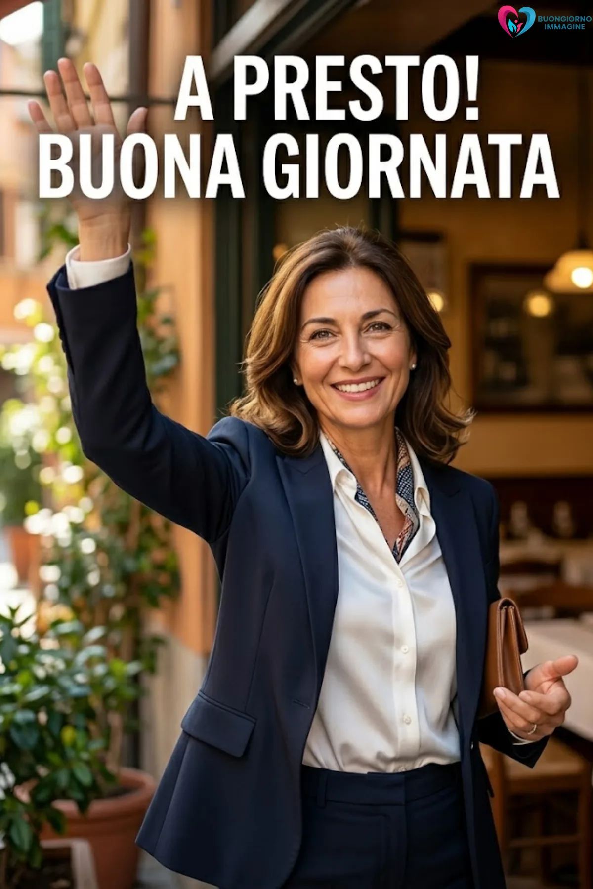 buongiorno e buona giornata con terrazza e colazione italiana
