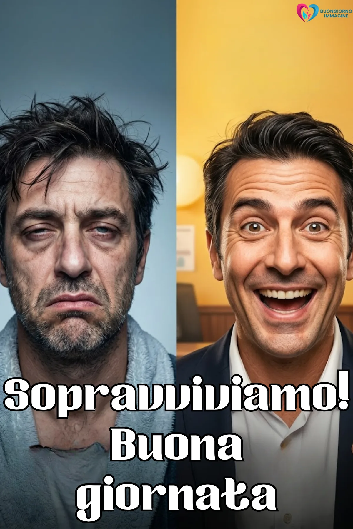 buona giornata divertente simpatica con fiori colorati e sole