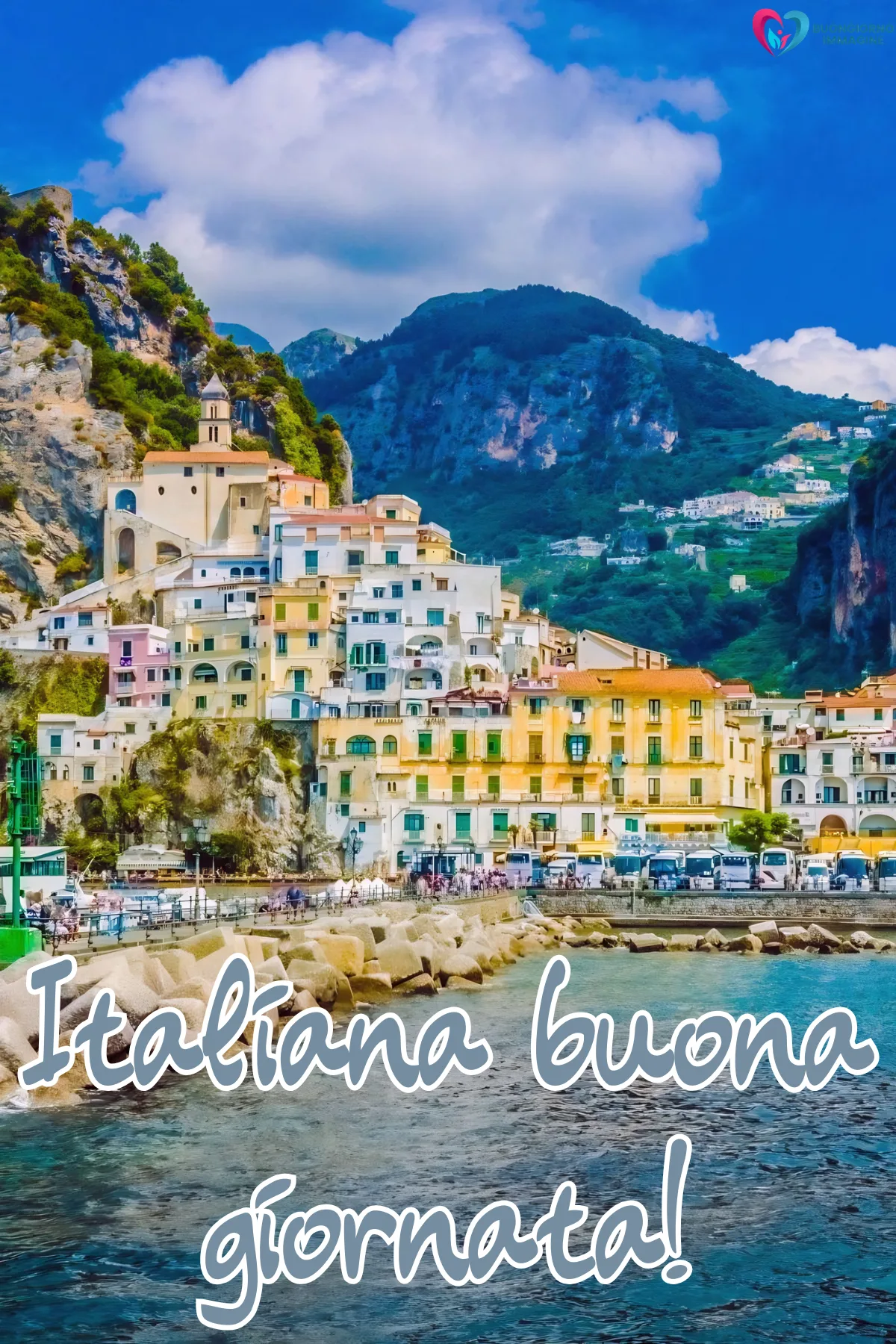 buongiorno e buona giornata con finestra aperta e luce calda