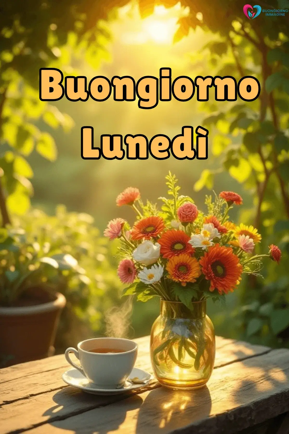 buongiorno buon lunedì con giornata piena di gioia