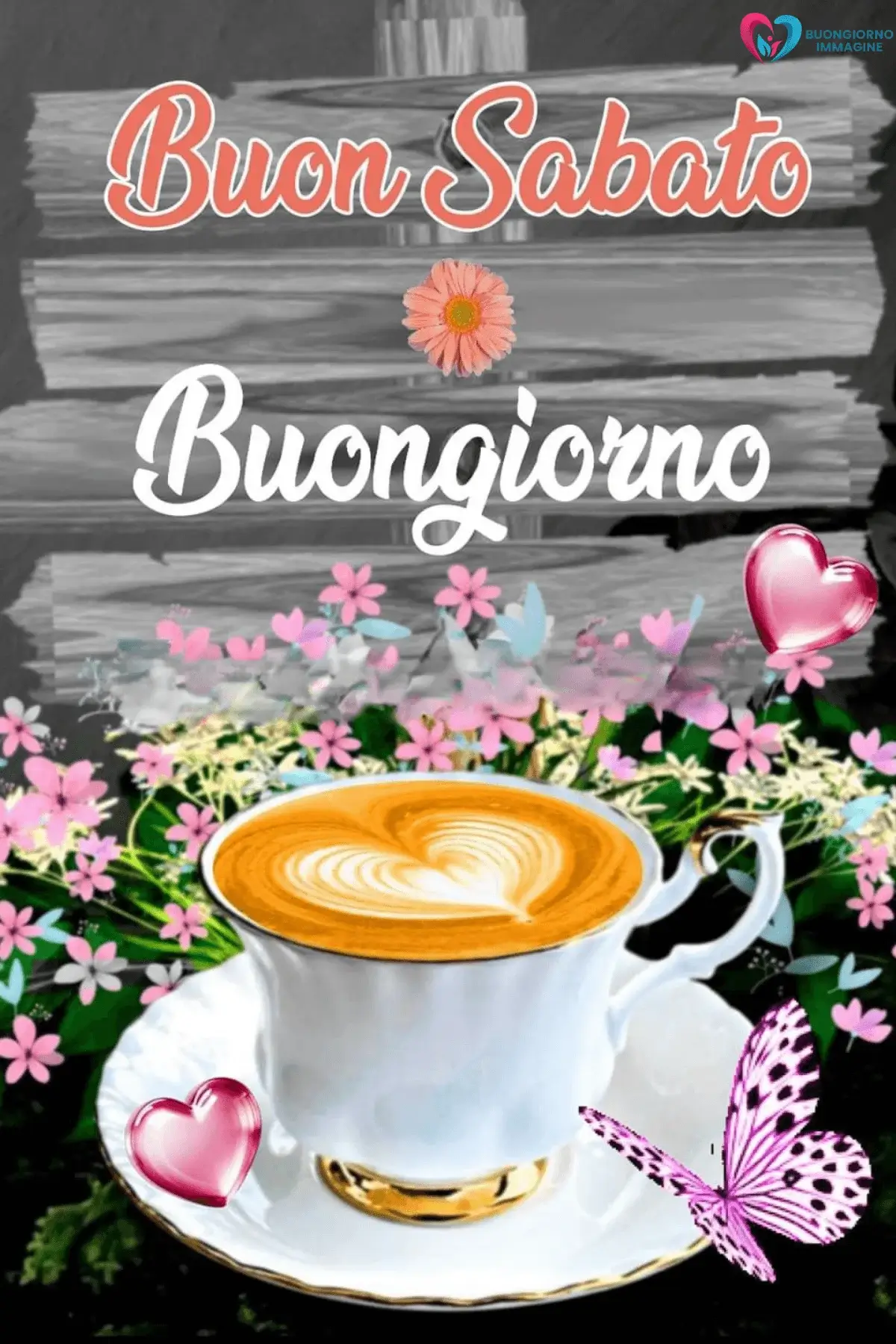 buongiorno buon sabato con auguri di felicità