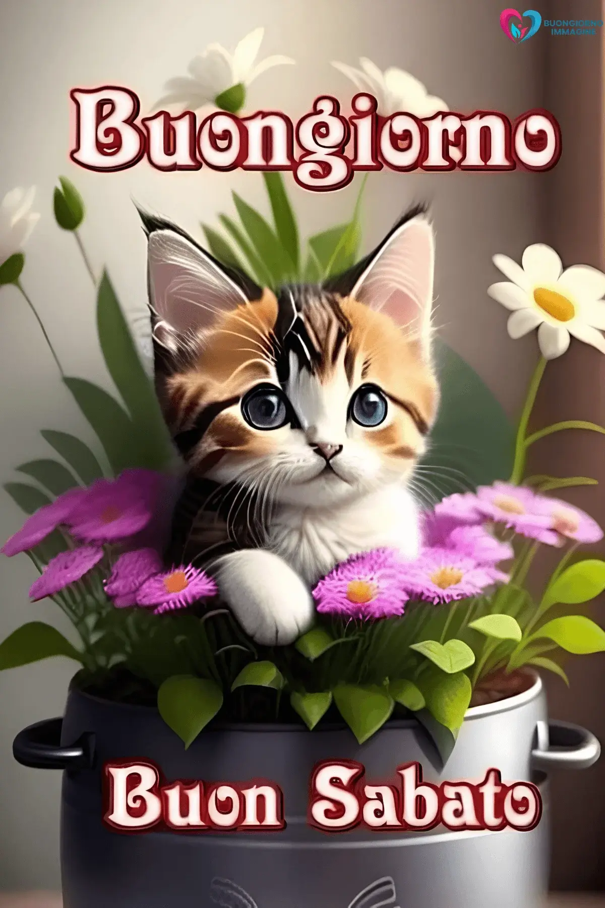 buongiorno buon sabato con felicità e relax
