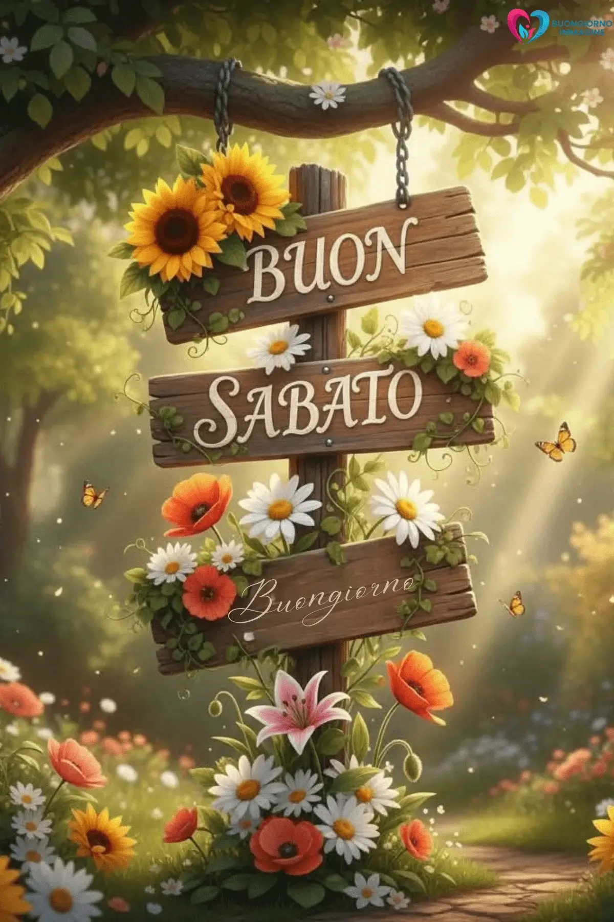 buongiorno buon sabato con pensieri felici