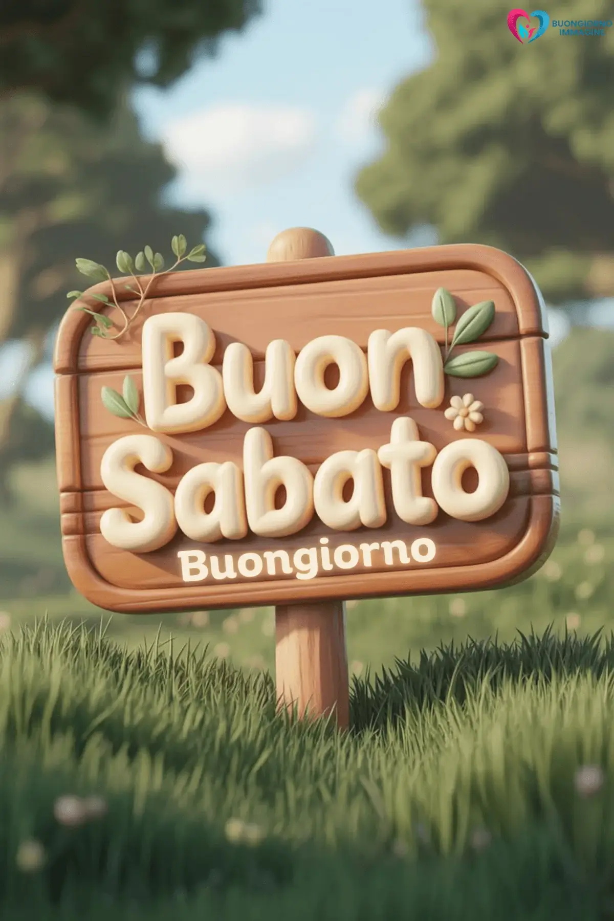 buongiorno buon sabato con pensiero positivo italiano