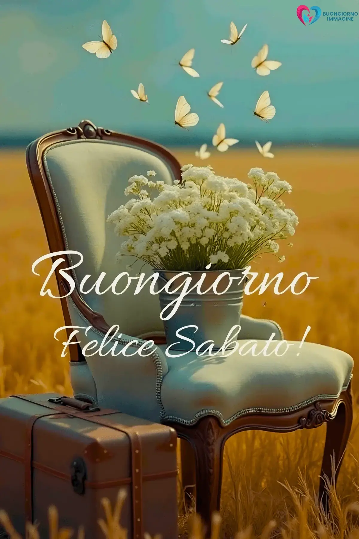 buongiorno buon sabato con sole nascente