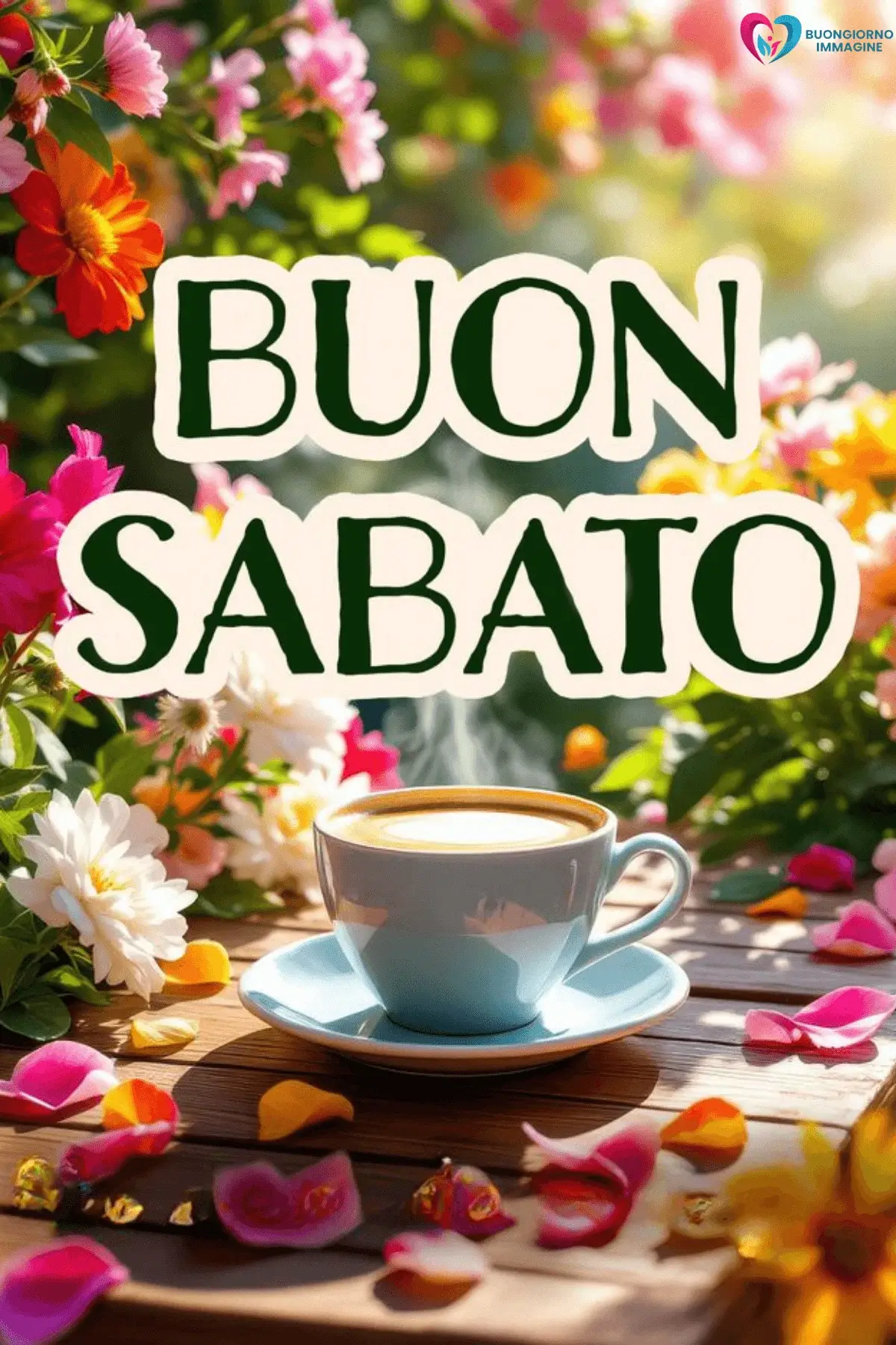 buongiorno buon sabato con sorriso e felicità