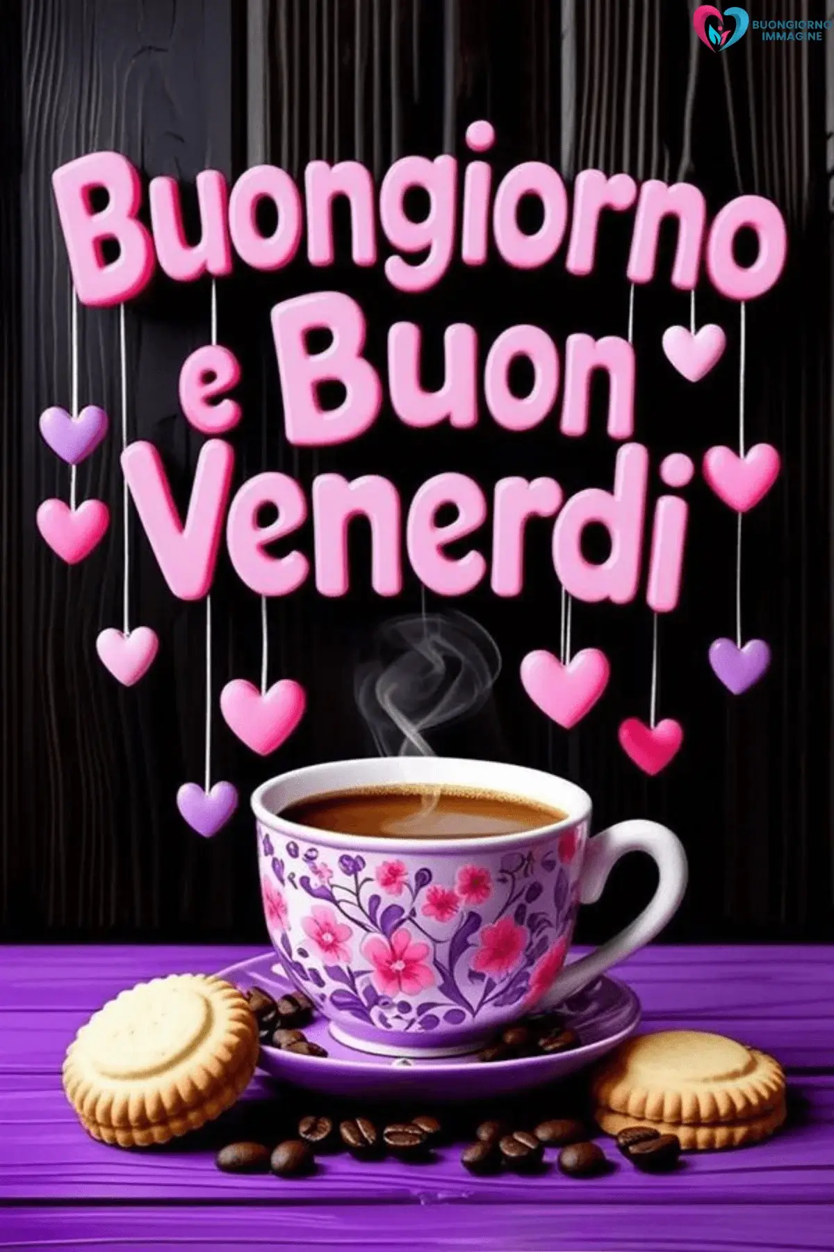 buongiorno buon venerdì immagini con fiori colorati