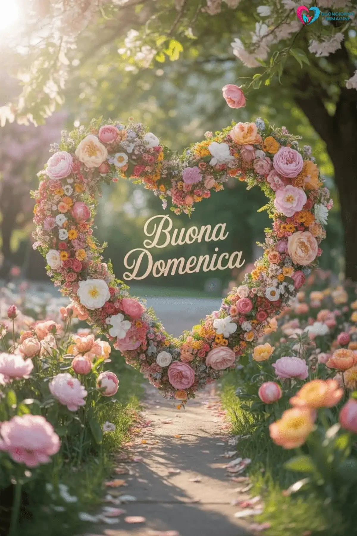 buongiorno buona domenica con auguri di felicità