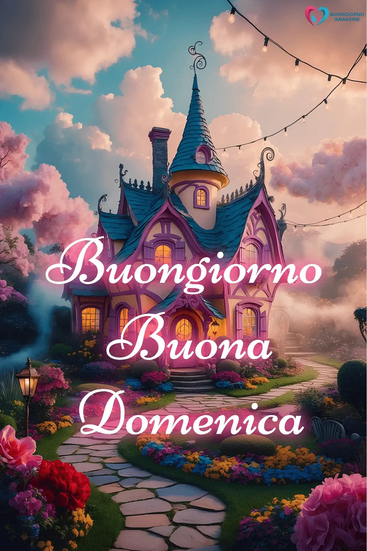 buongiorno buona domenica con felicità e sorriso