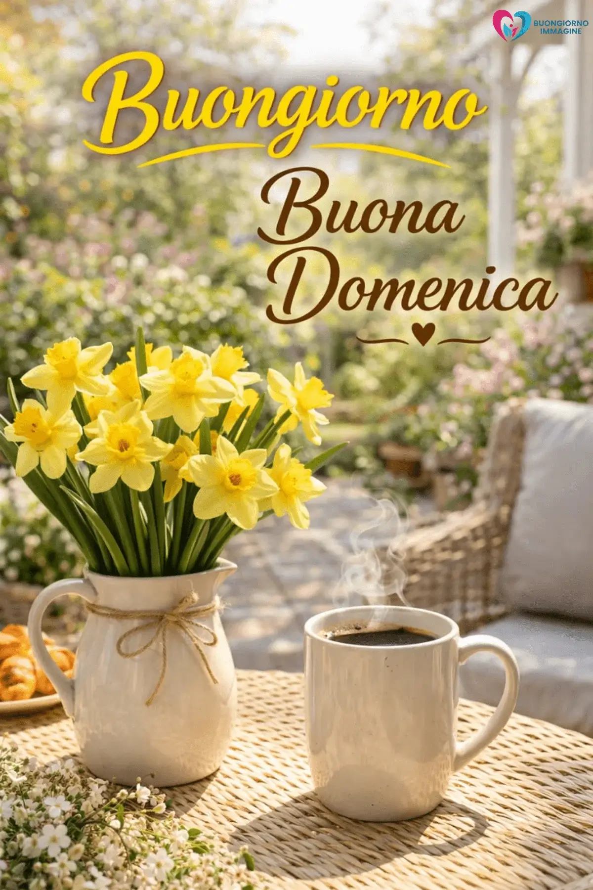 buongiorno buona domenica con frasi positive italiane
