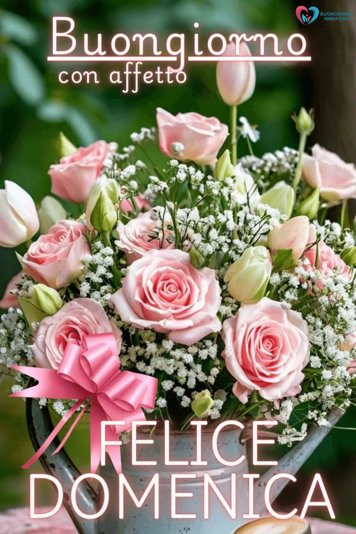 buongiorno buona domenica con giornata piena di gioia