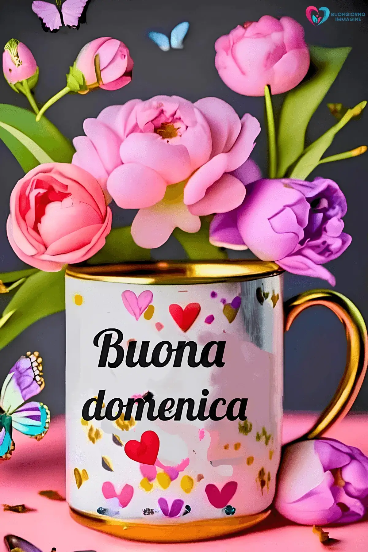 buongiorno buona domenica con parole di felicità