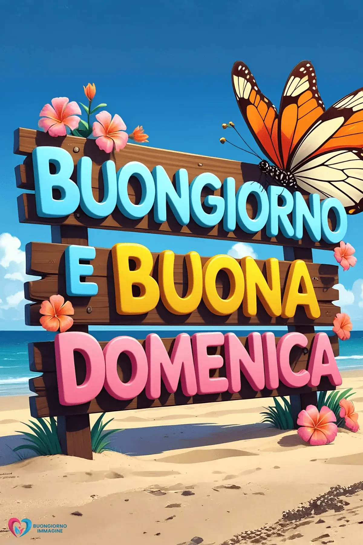 buongiorno buona domenica con pensiero positivo italiano