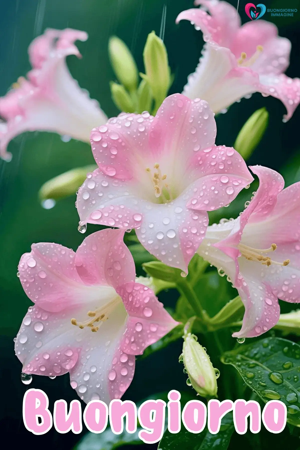 buongiorno con bouquet di primavera