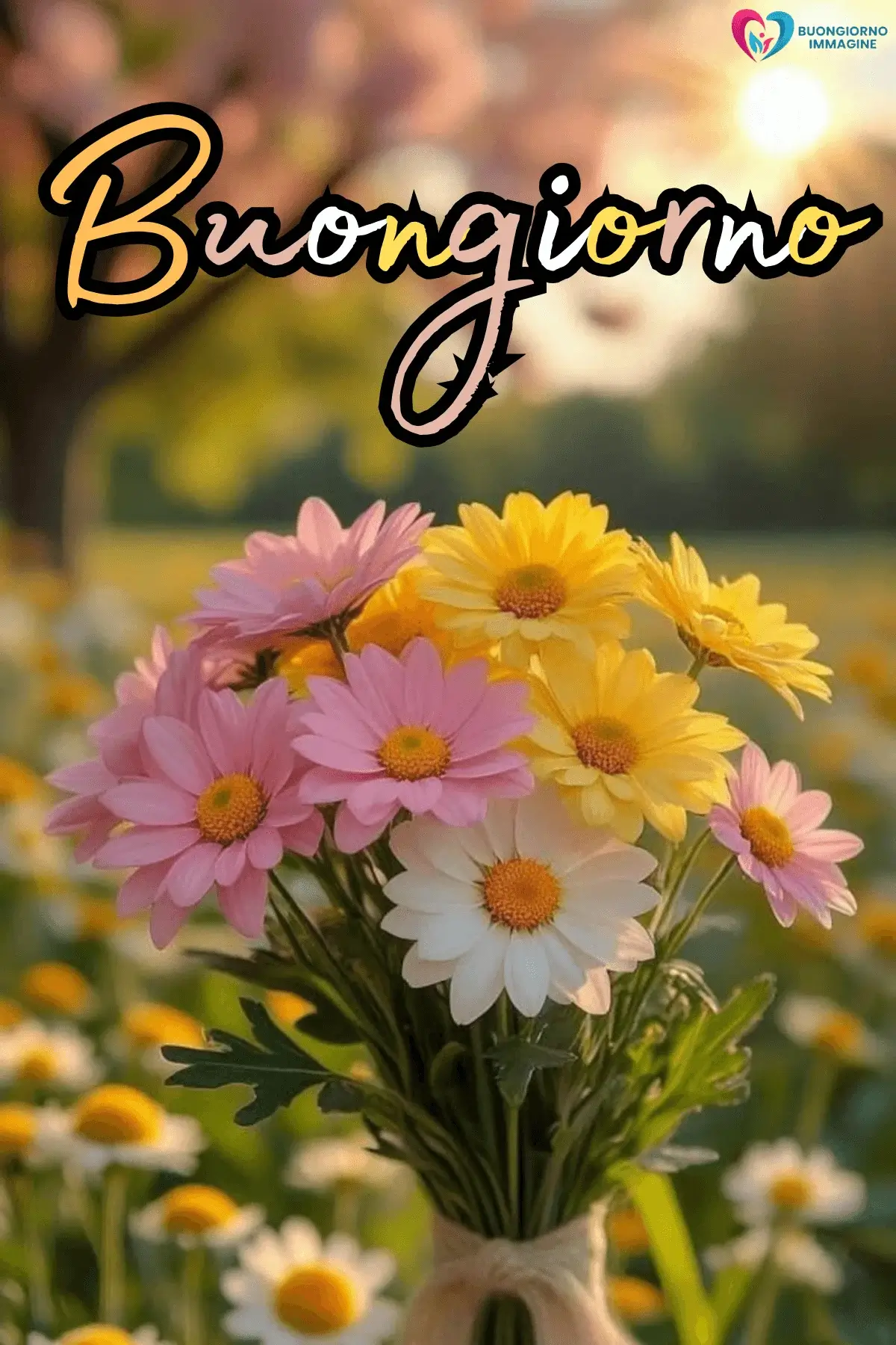 buongiorno con i fiori per WhatsApp gratis
